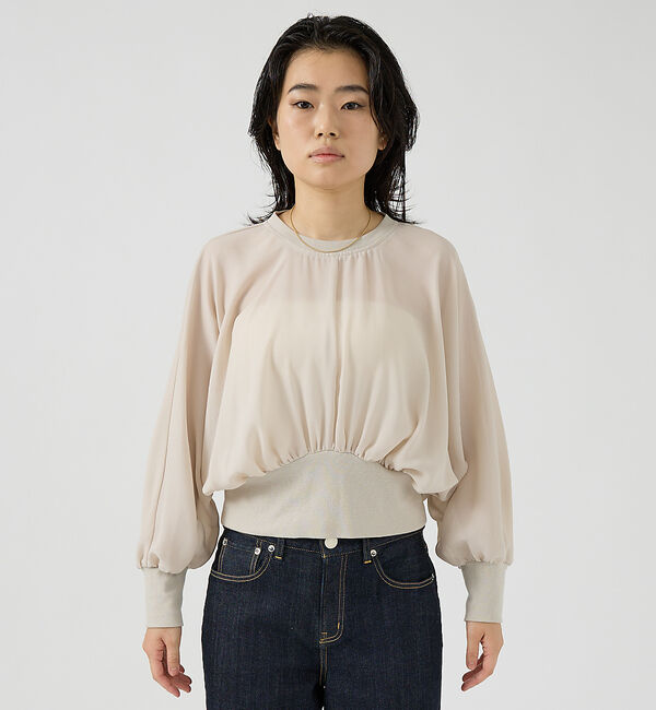 Rouge vif「ストレッチジョーゼットブラウス」|シャツ・ブラウス|