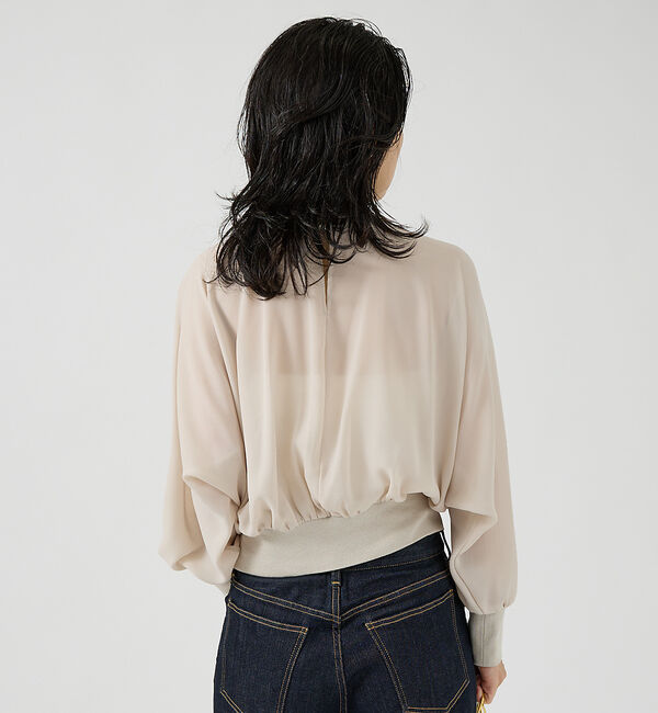 Rouge vif「ストレッチジョーゼットブラウス」|シャツ・ブラウス|