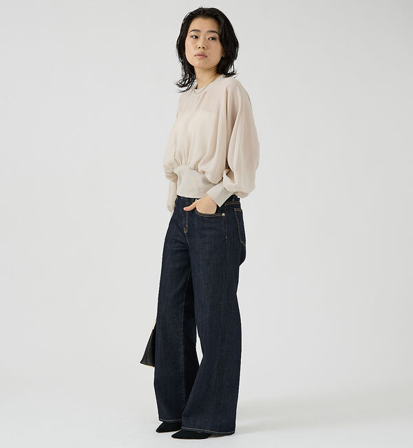 Rouge vif「ストレッチジョーゼットブラウス」|シャツ・ブラウス|