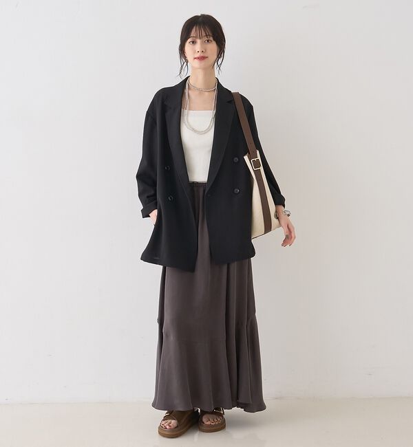 Rouge vif「テンセルコットン総針スクエアネックニットタンク」|キャミソール|