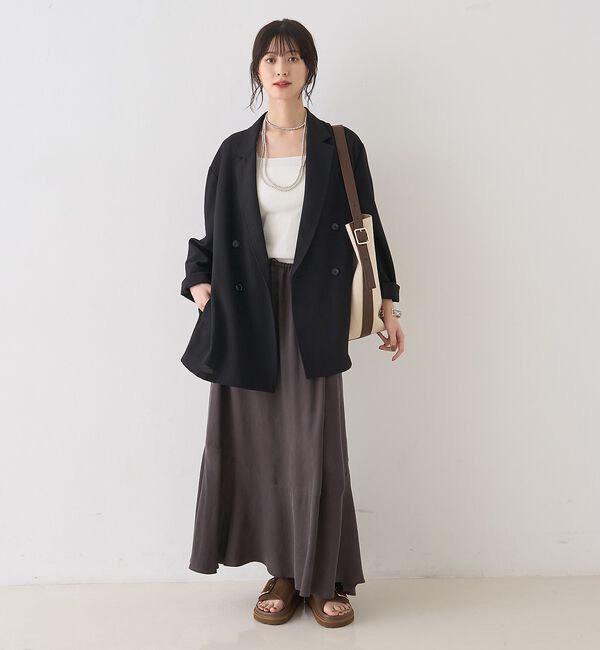 Rouge vif「テンセルコットン総針スクエアネックニットタンク」|キャミソール|