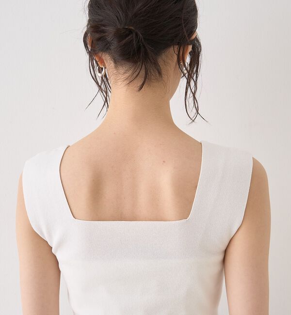 Rouge vif「テンセルコットン総針スクエアネックニットタンク」|キャミソール|