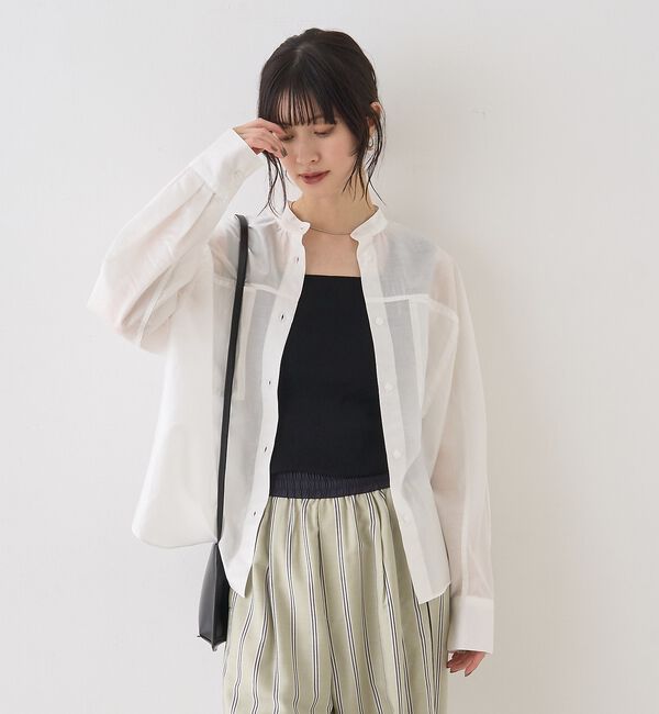 Rouge vif「テンセルコットン総針スクエアネックニットタンク」|キャミソール|