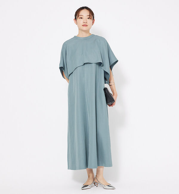 qualite「2WAYボレロワンピース」|ワンピース|ブルー