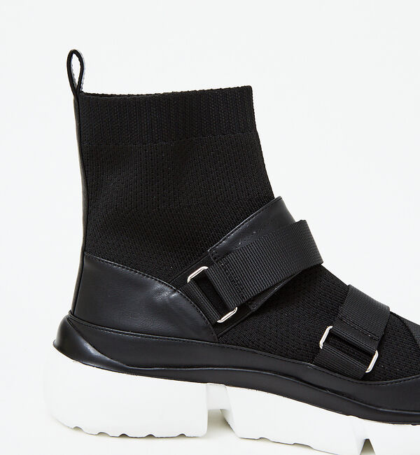 AU BANNISTER「ダブルベルトニットスニーカー」|スニーカー|