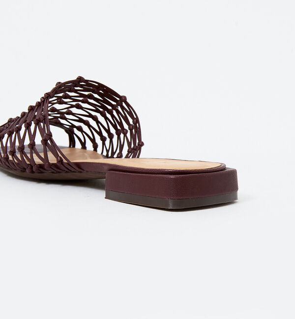 AU BANNISTER「エコレザーメッシュフラットサンダル」|サンダル|