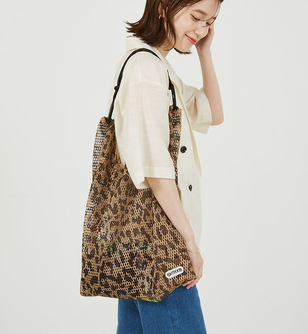 abahouse mavie「【OUTDOOR】アニマルメッシュショッパー」|ショルダー・メッセンジャー|