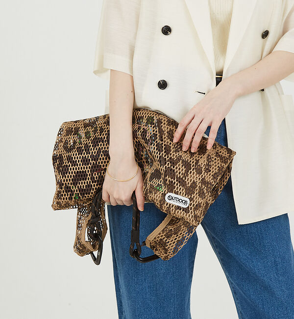 abahouse mavie「【OUTDOOR】アニマルメッシュショッパー」|ショルダー・メッセンジャー|