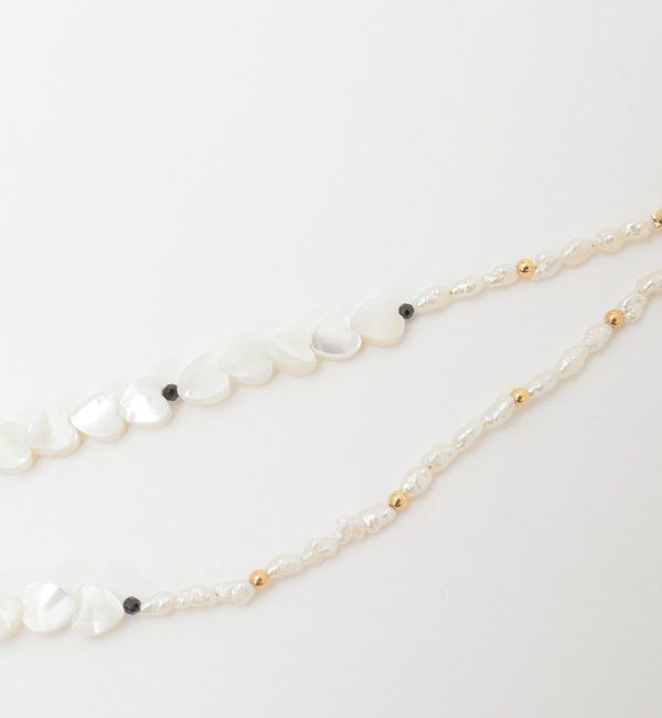 TIARA「【MIHOKO SAKAI/ミホコサカイ】ハートシェルパールネックレス（PN47）」|ネックレス|