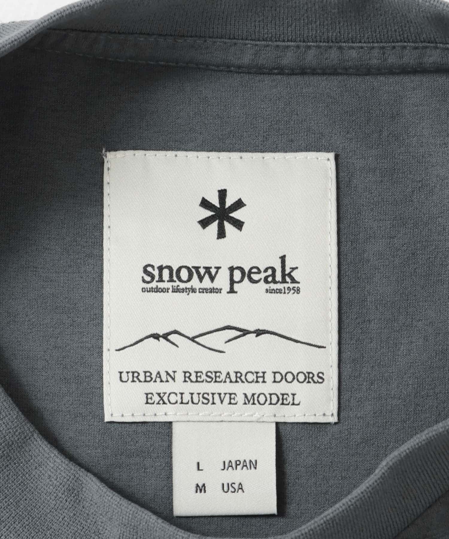 URBAN RESEARCH DOORS「『別注』Snow Peak&times;DOORS　WaterActive Print Tee」|Tシャツ・カットソー|