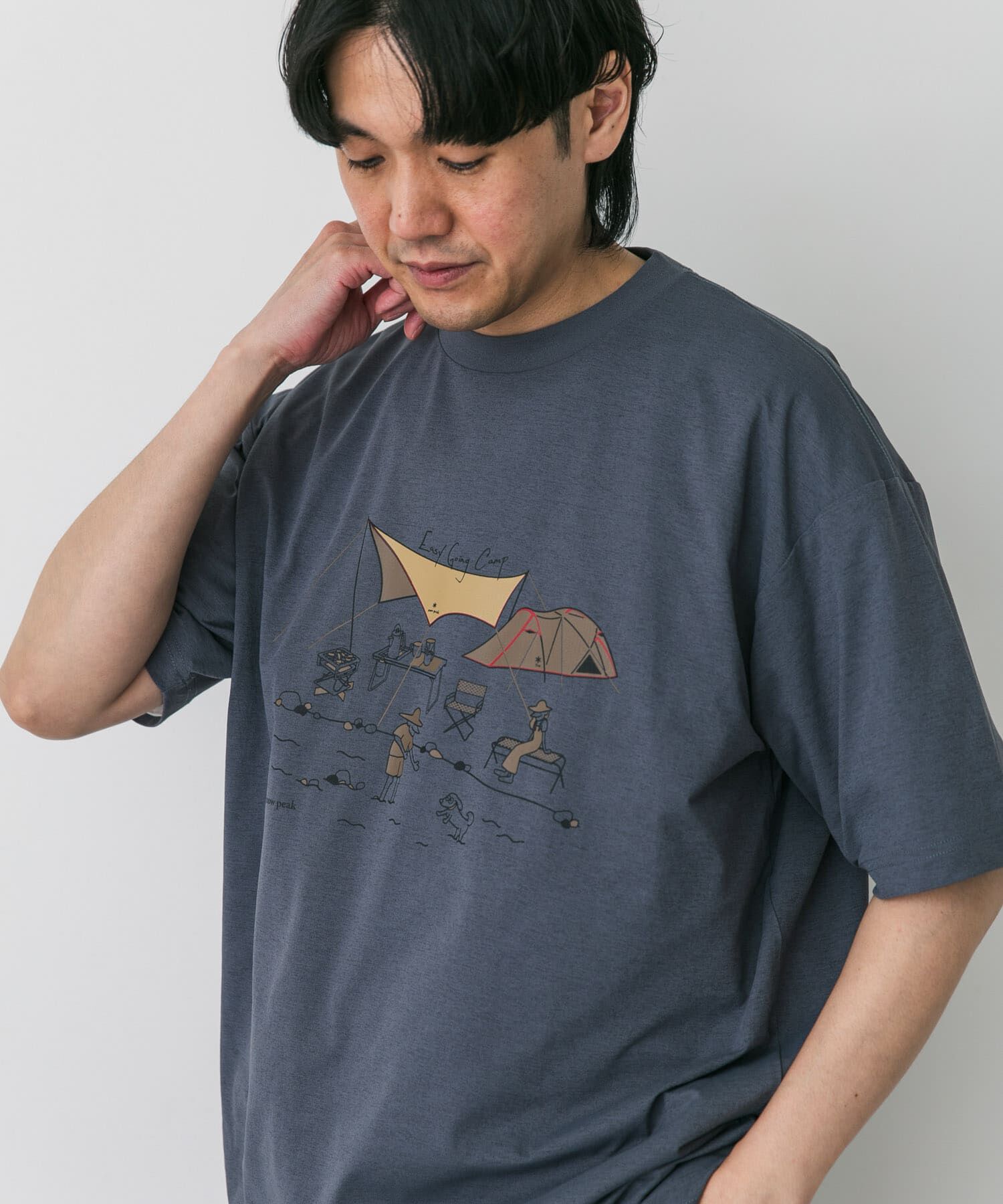 URBAN RESEARCH DOORS「『別注』Snow Peak&times;DOORS　WaterActive Print Tee」|Tシャツ・カットソー|