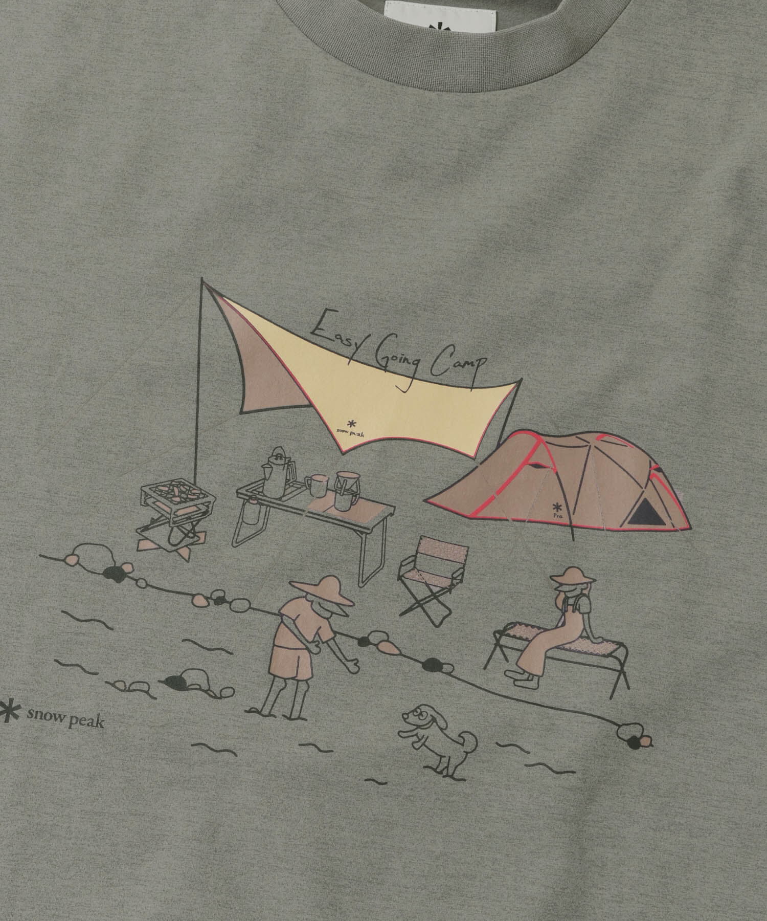 URBAN RESEARCH DOORS「『別注』Snow Peak&times;DOORS　WaterActive Print Tee」|Tシャツ・カットソー|