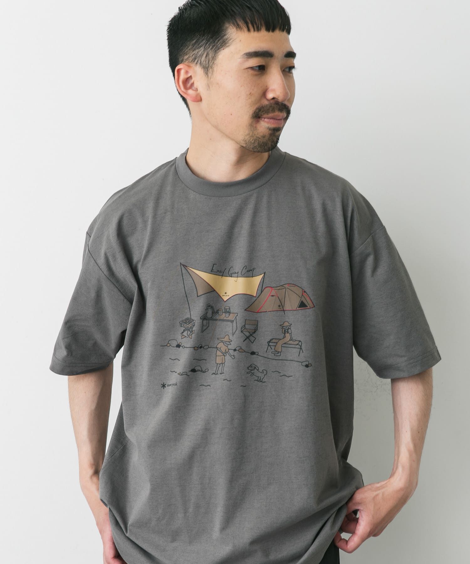 URBAN RESEARCH DOORS「『別注』Snow Peak&times;DOORS　WaterActive Print Tee」|Tシャツ・カットソー|
