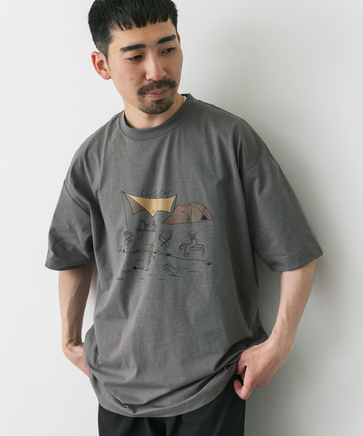 URBAN RESEARCH DOORS「『別注』Snow Peak&times;DOORS　WaterActive Print Tee」|Tシャツ・カットソー|