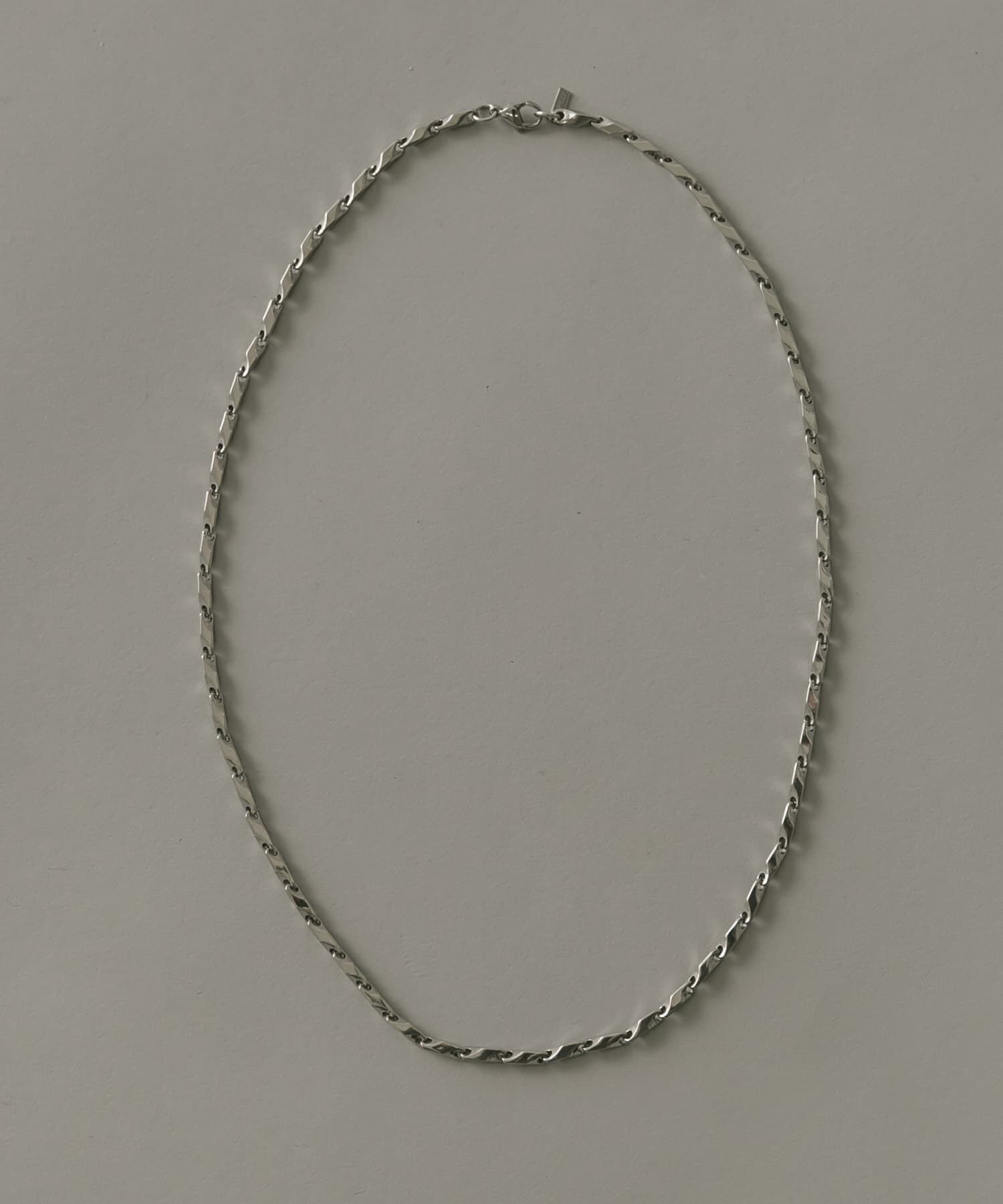 SMELLY「ステンレスツイストデザインチェーンネックレス」|ネックレス|シルバー