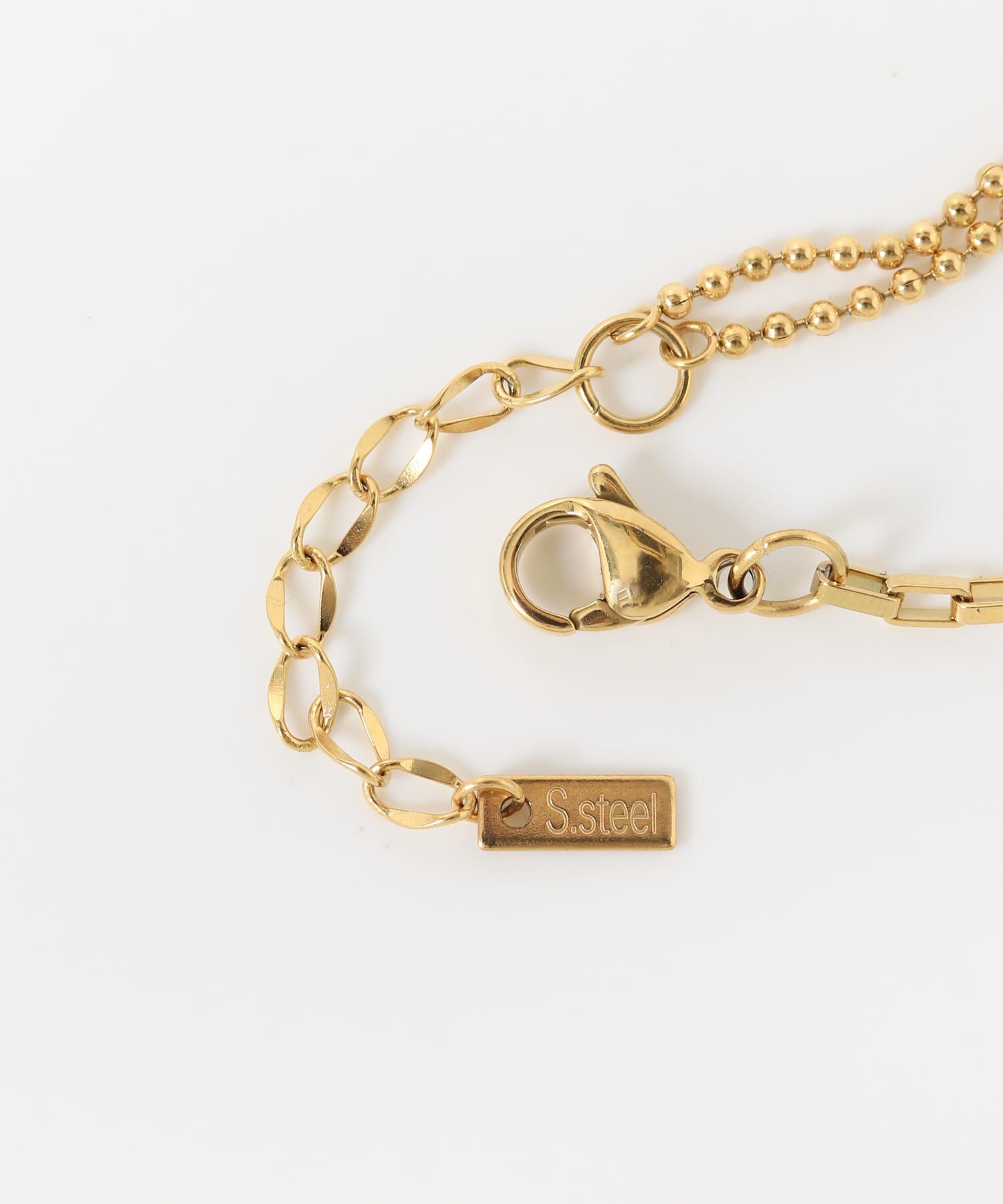 SMELLY「ステンレスサークルコンビチェーンブレスレット」|ブレスレット・バングル|