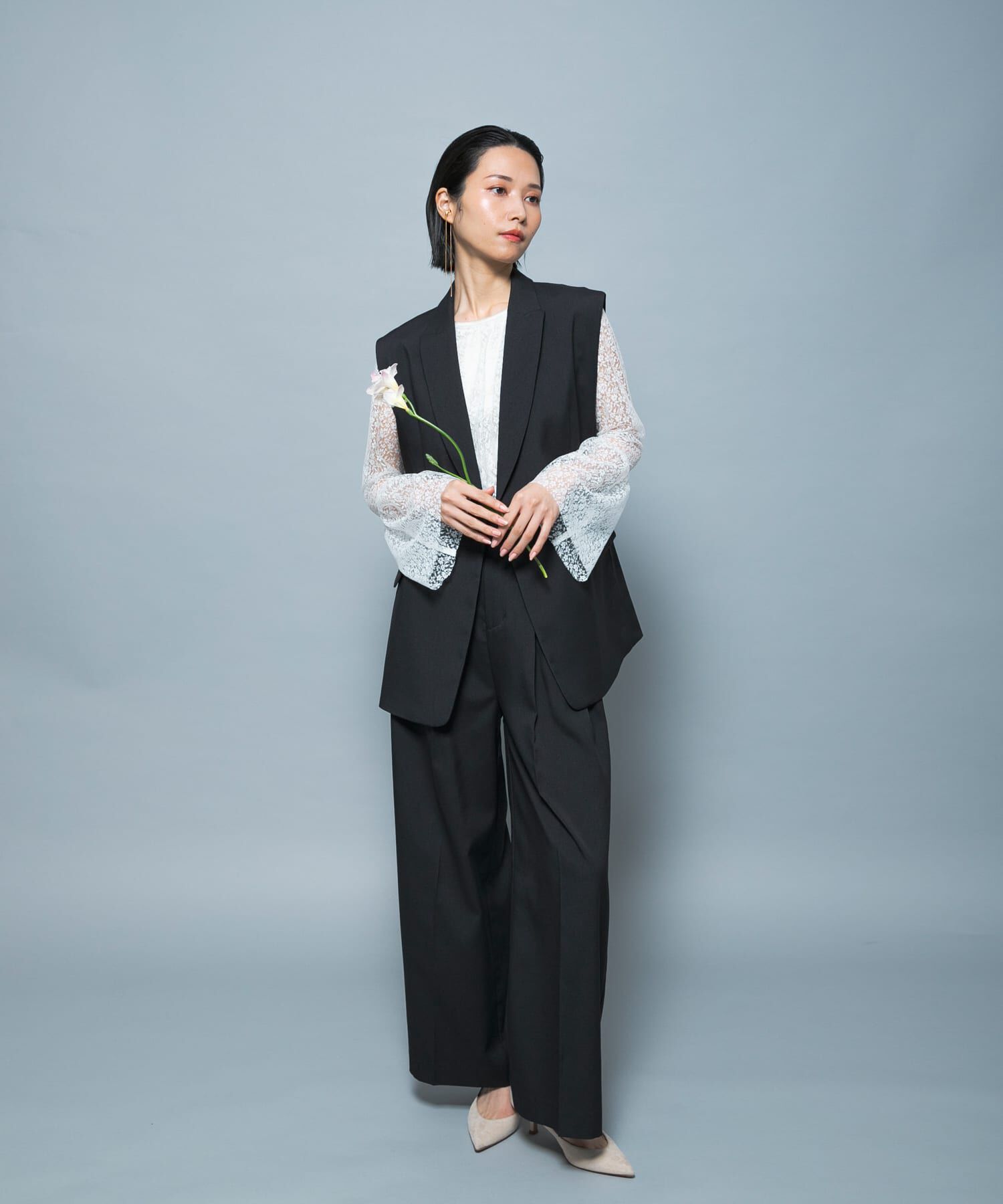 URBAN RESEARCH ROSSO「防シワシャンブレーツイルダブルジレ」|ベスト・ジレ|