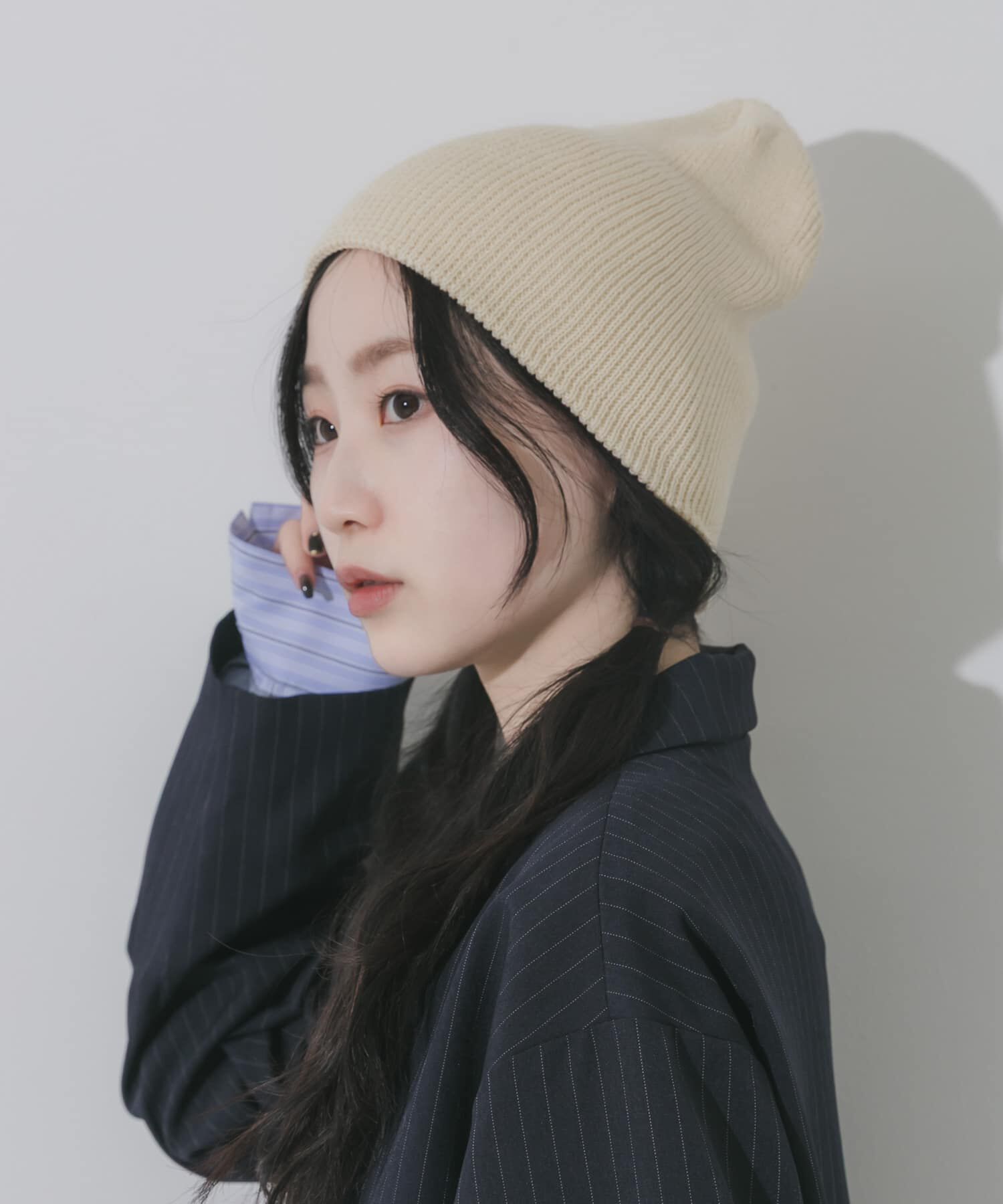 SMELLY「コットンリブビーニー」|ニット帽|