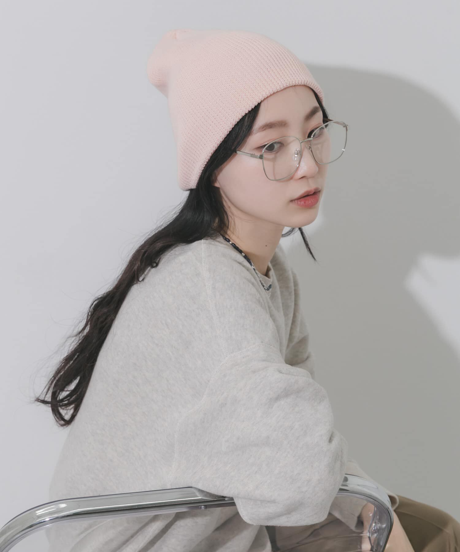 SMELLY「コットンリブビーニー」|ニット帽|