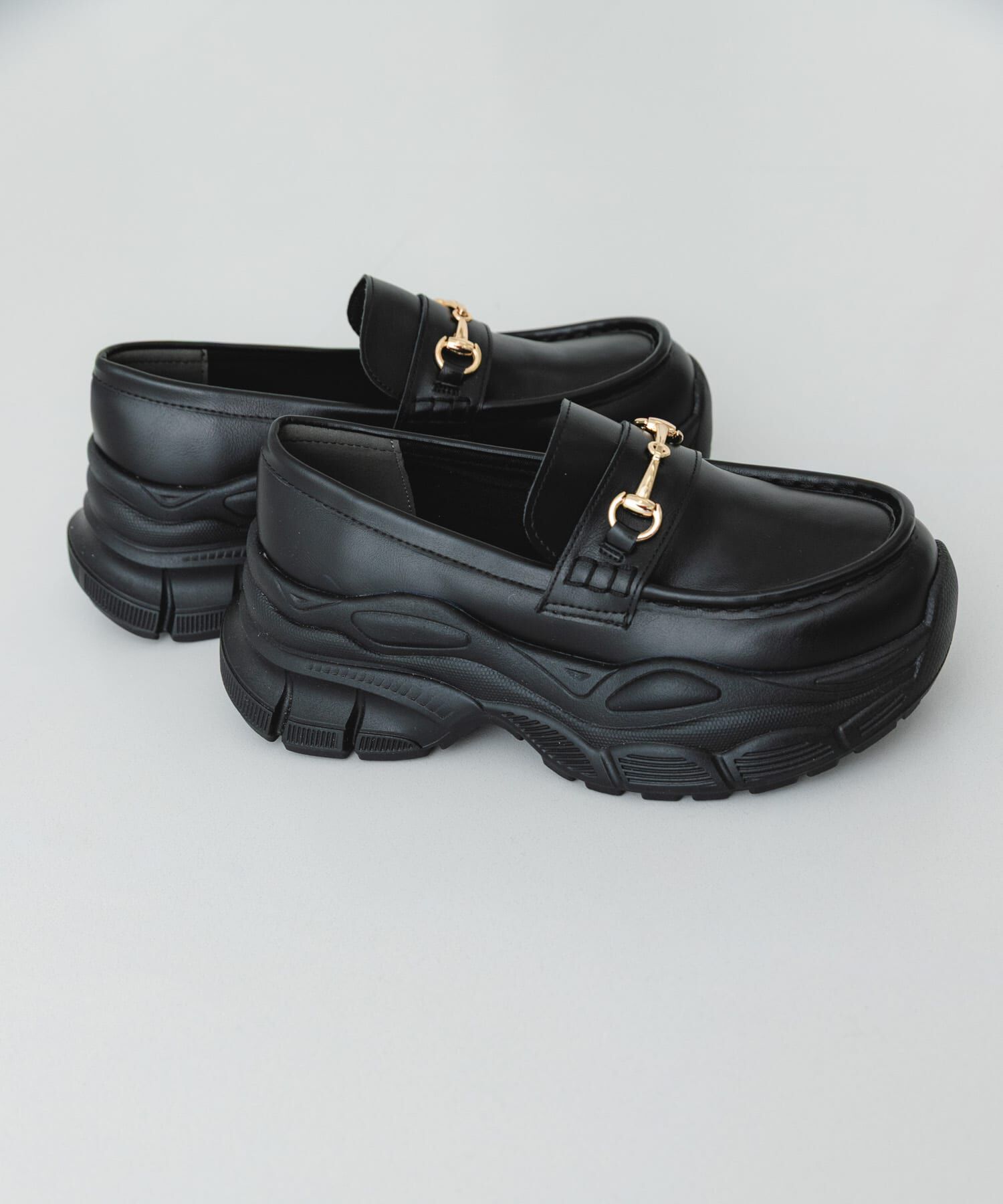 RODE SKO「ボリュームソールビットローファー」|ローファー|ブラック