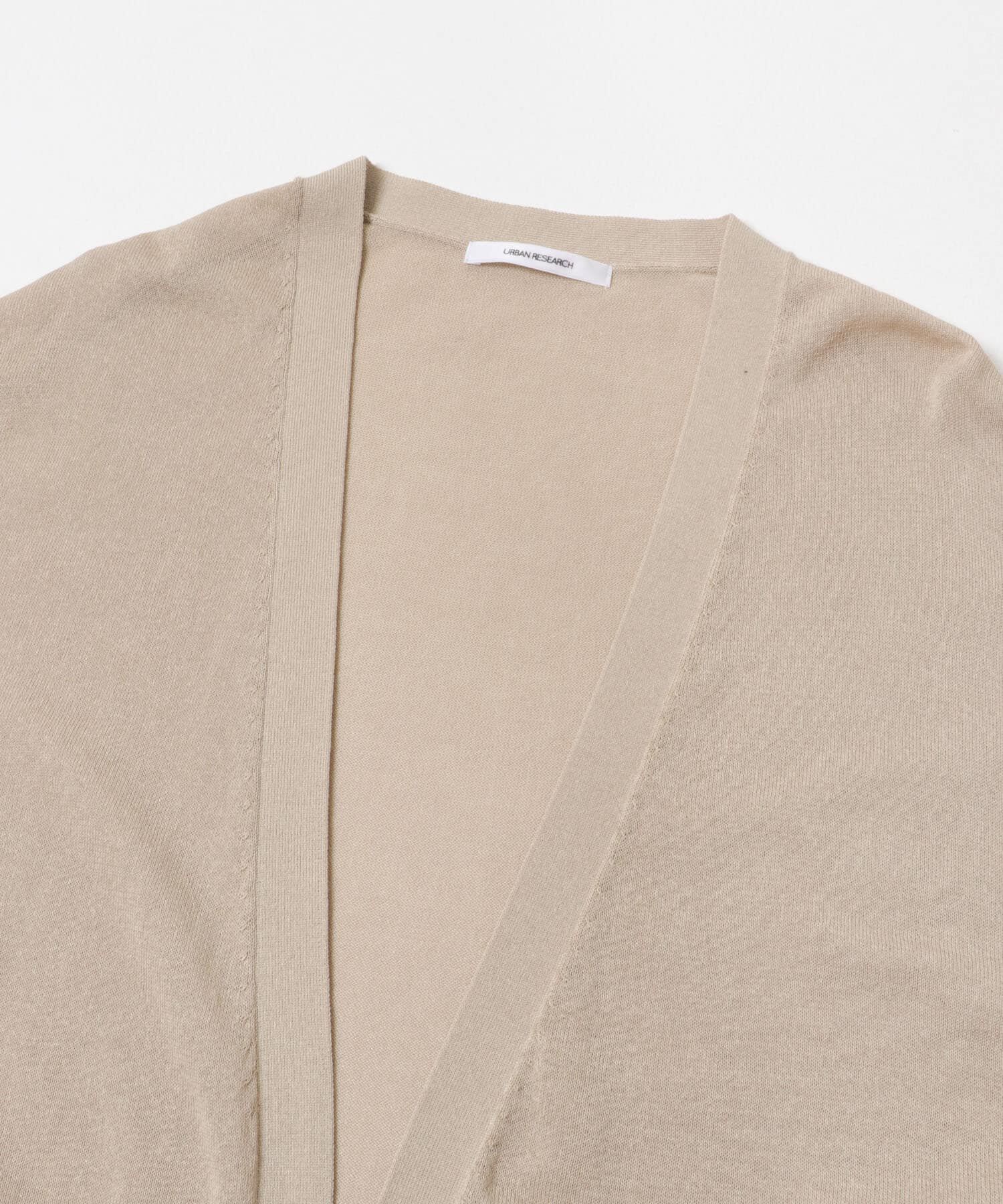 URBAN RESEARCH「『WEB限定』UVカット加工ガウンカーディガン」|カーディガン|
