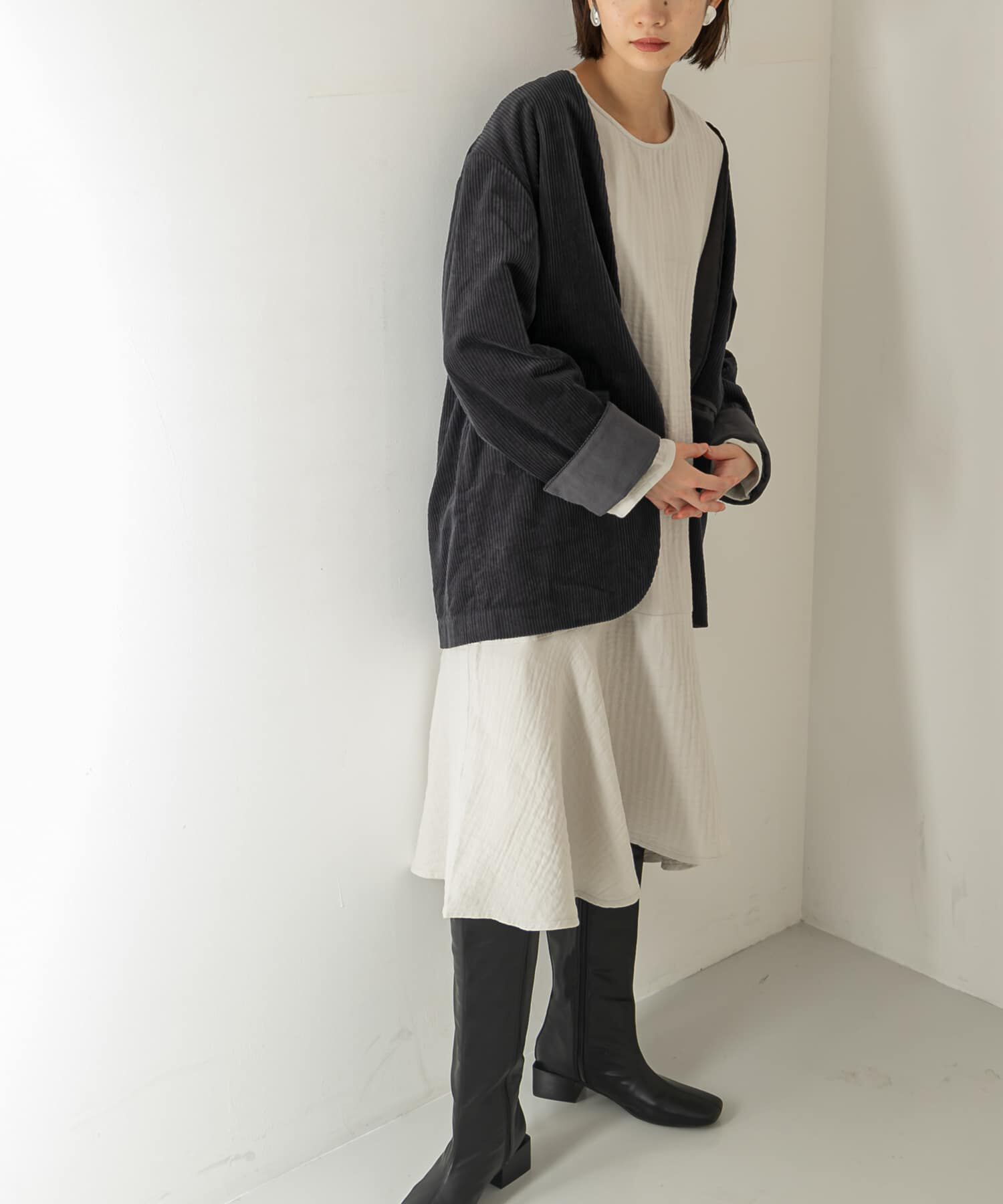  「ガーゼペプラムワンピース」|ワンピース|