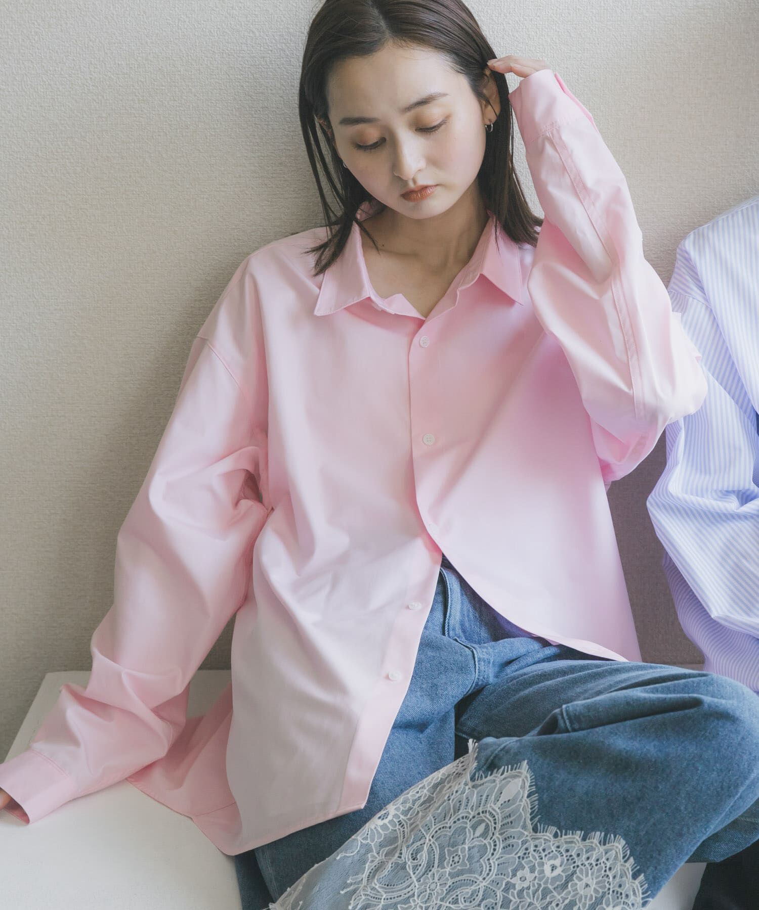 SENSE OF PLACE by URBAN RESEARCH「『ﾕﾆｾｯｸｽ』『ｲｰｼﾞｰｹｱ/速乾/接触冷感』ｺﾝﾌｫｰﾄﾚｷﾞ  」|シャツ・ブラウス|