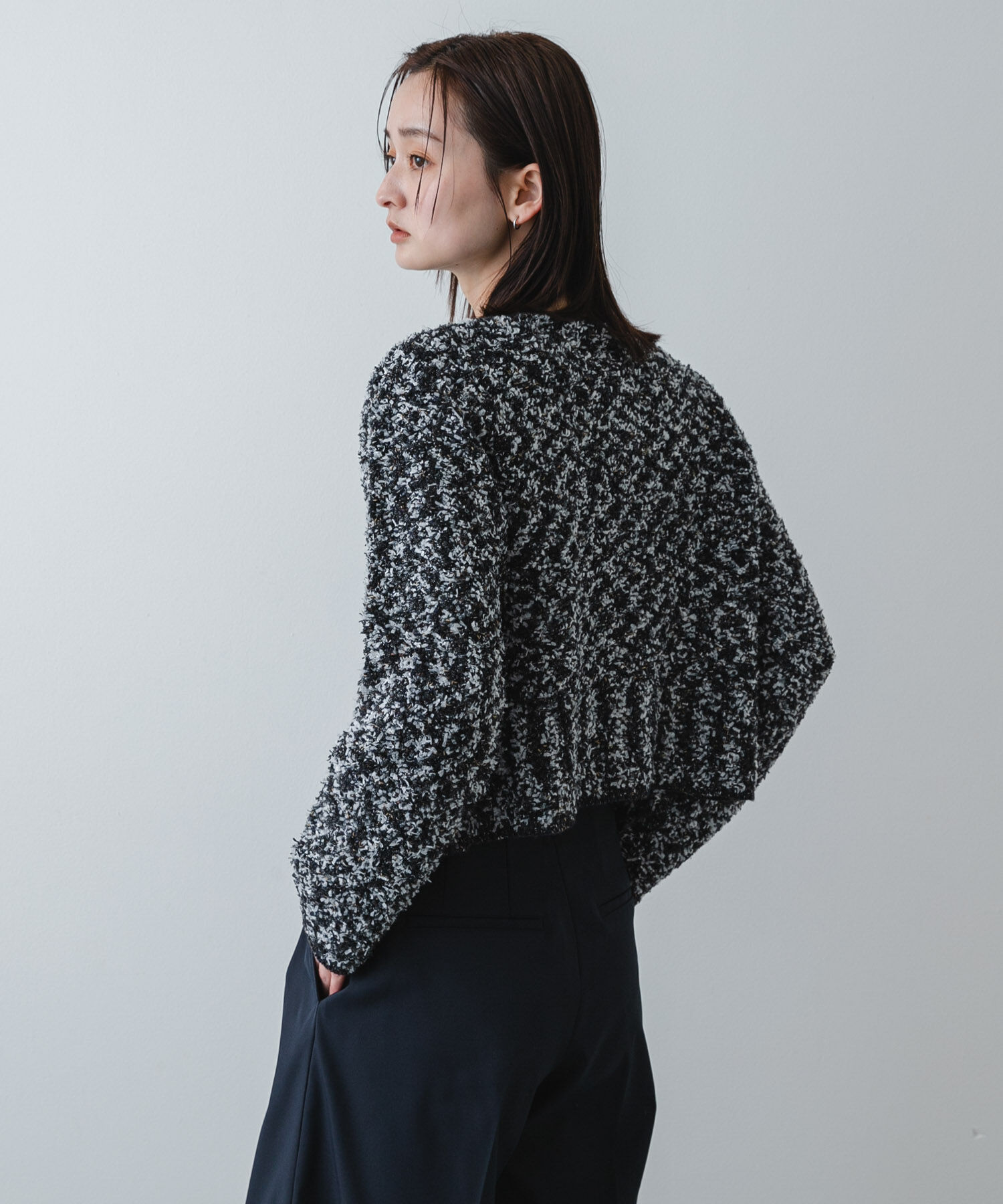 SENSE OF PLACE by URBAN RESEARCH「『洗濯可』ミックスツイードカーディガン」|カーディガン|