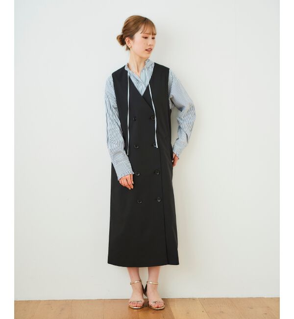 le.coeur blanc「2wayジレジャンパースカート」|ジャンパースカート|