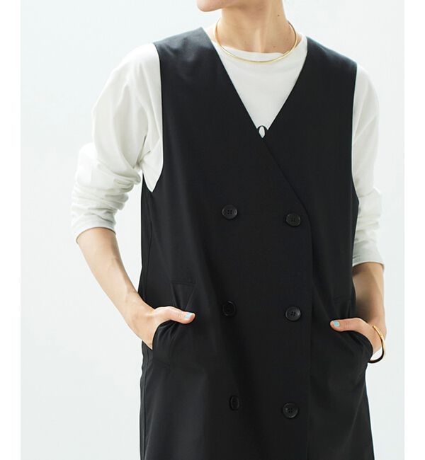 le.coeur blanc「2wayジレジャンパースカート」|ジャンパースカート|