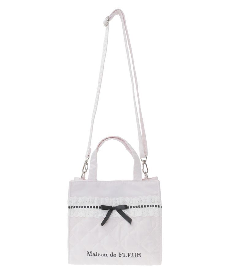 Maison de FLEUR「コットンフリル2Wayトートバッグ」|トートバッグ|