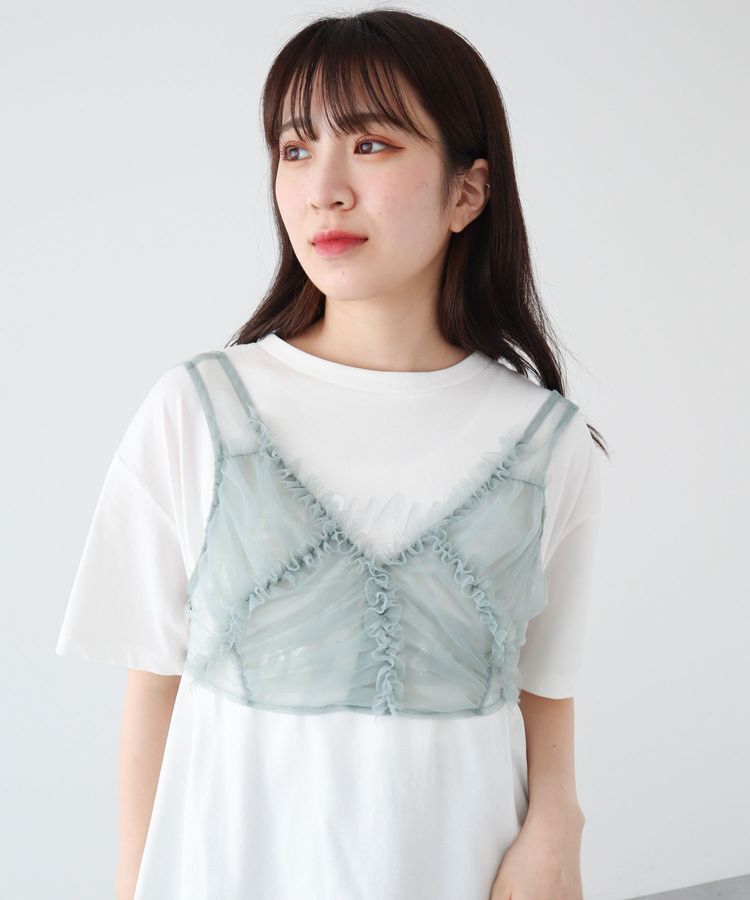 Green Parks「・ELENCARE　DUE　フリルチュールビスチェ」|Tシャツ・カットソー|