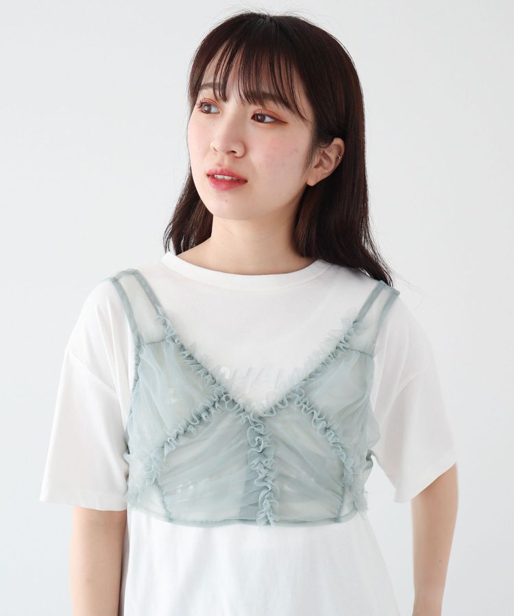 Green Parks「・ELENCARE　DUE　フリルチュールビスチェ」|Tシャツ・カットソー|