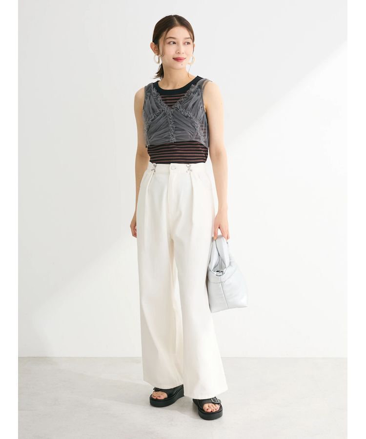 Green Parks「・ELENCARE　DUE　フリルチュールビスチェ」|Tシャツ・カットソー|