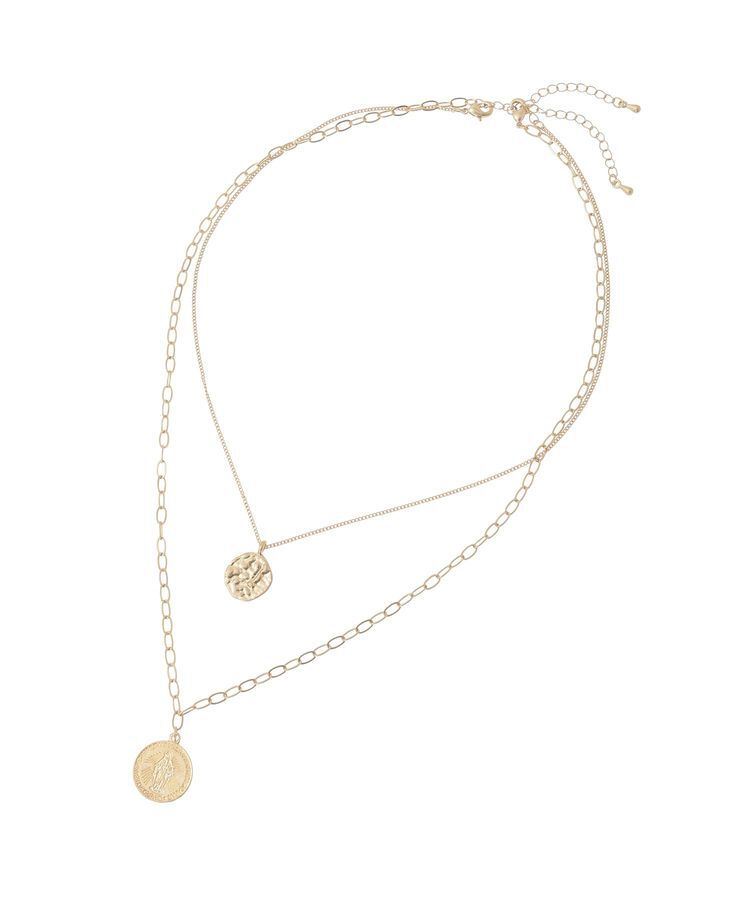 YECCA VECCA「【2点SET】コインネックレス2本セット」|ネックレス|