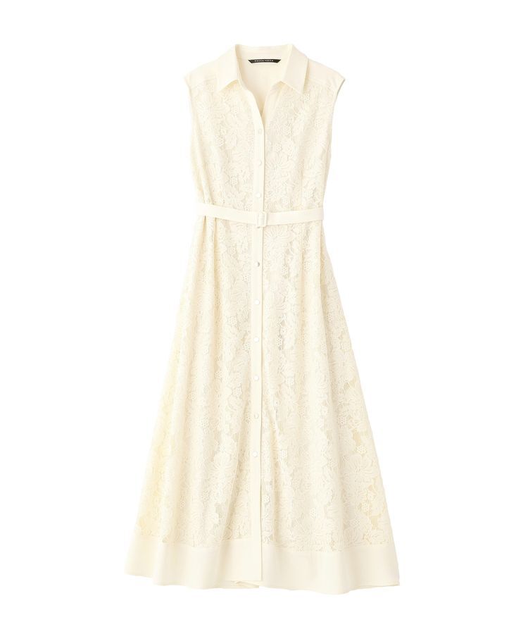 YECCA VECCA「レース切替ジレワンピース」|ワンピース|