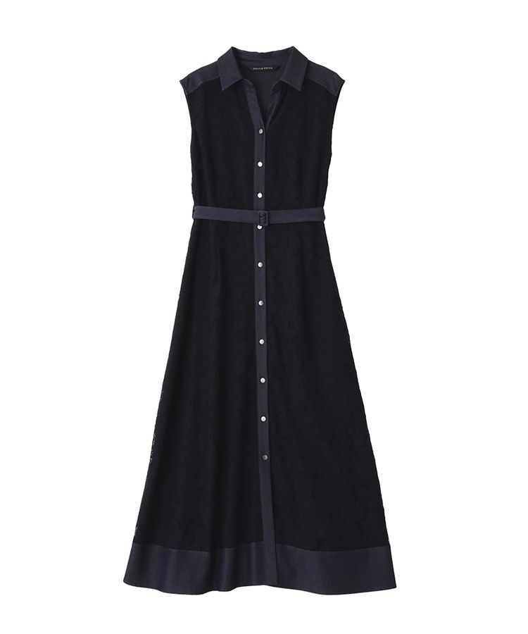 YECCA VECCA「レース切替ジレワンピース」|ワンピース|