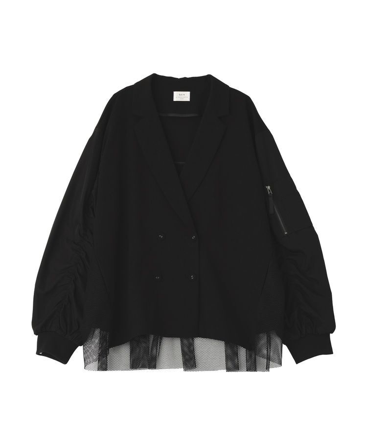 Editt by YECCA VECCA「異素材MIXテーラードジャケット」|テーラードジャケット|