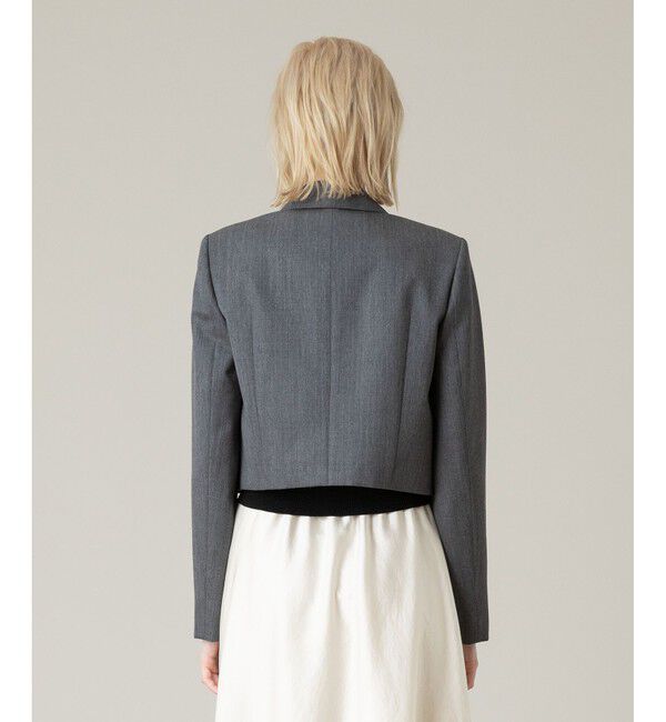 LOULOU WILLOUGHBY「【LOULOU WILLOUGHBY】ルマーノツイルショートジャケット」|テーラードジャケット|