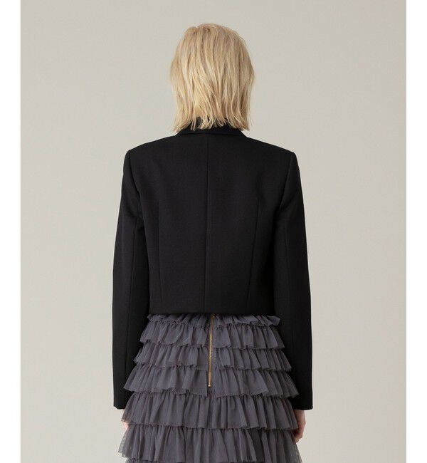 LOULOU WILLOUGHBY「【LOULOU WILLOUGHBY】ルマーノツイルショートジャケット」|テーラードジャケット|