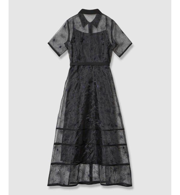 LOULOU WILLOUGHBY「【LOULOU WILLOUGHBY】オーガンジーフラワー刺繍ワンピース」|ワンピース|