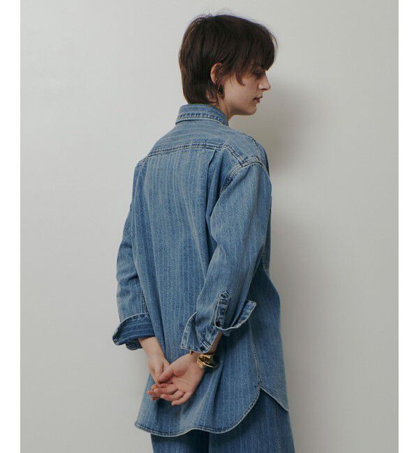 allureville「【ATELIER Line】デニムビッグポケットシャツ」|シャツ・ブラウス|