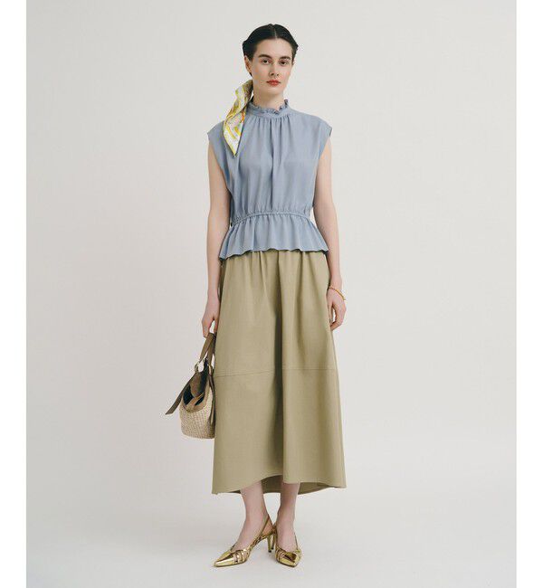 allureville「ペプラムヘムフレンチブラウス」|シャツ・ブラウス|