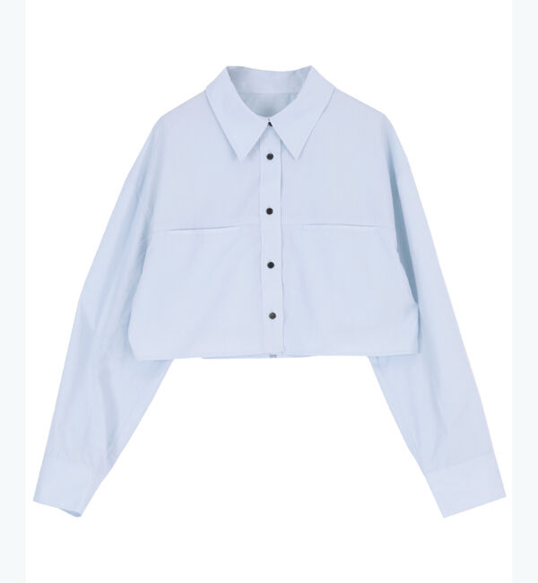 titivate「ロングスリーブクロップドポケットシャツ」|シャツ・ブラウス|