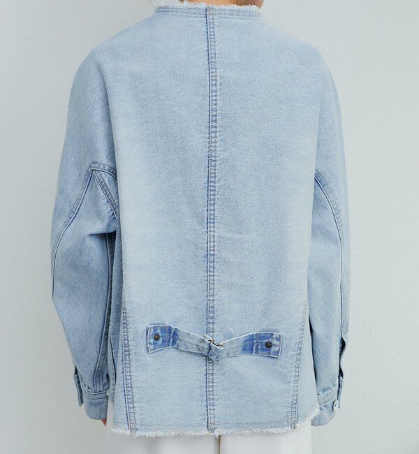  「セルビッチデニムノーカラージャケット」|デニムジャケット|