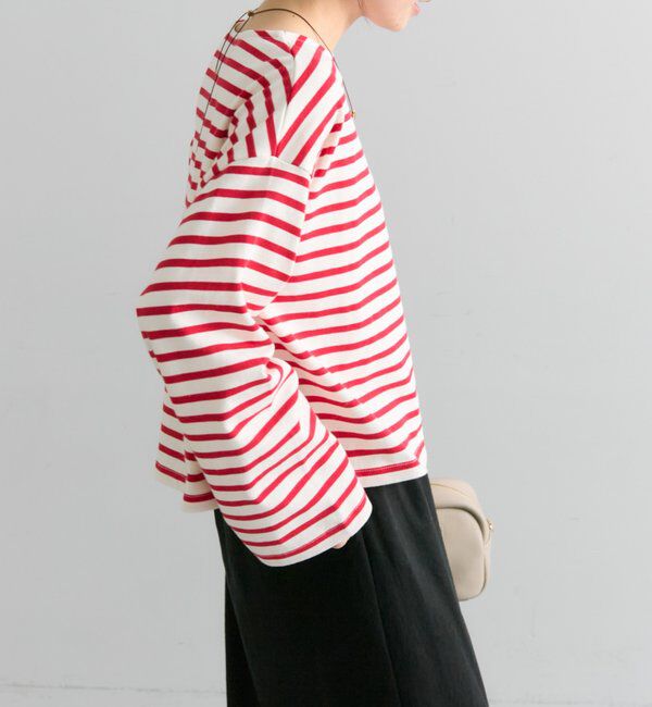  「ボーダーショートカットソー」|Tシャツ・カットソー|