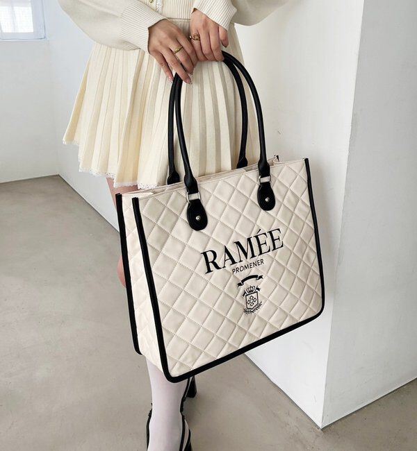  「【WEB限定リバイバル】ロゴ刺しゅう入りキルティングトートバッグ」|ショルダー・メッセンジャー|