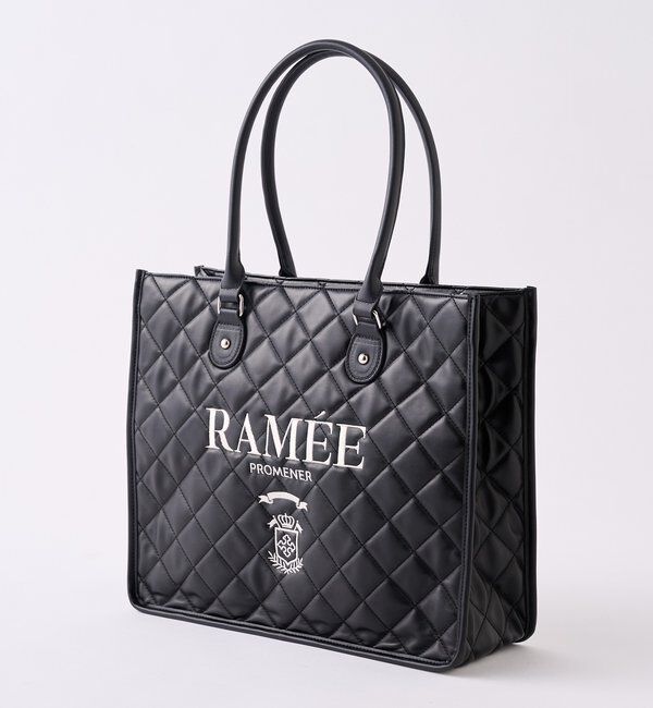  「【WEB限定リバイバル】ロゴ刺しゅう入りキルティングトートバッグ」|ショルダー・メッセンジャー|ブラック