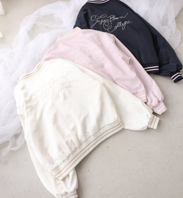  「ロゴ入りスカジャン」|ダウンベスト・ベスト|