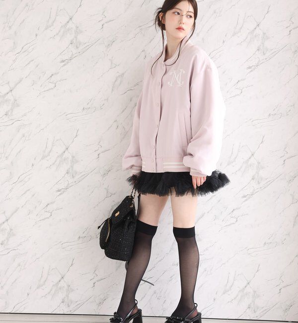  「ロゴ入りスカジャン」|ダウンベスト・ベスト|